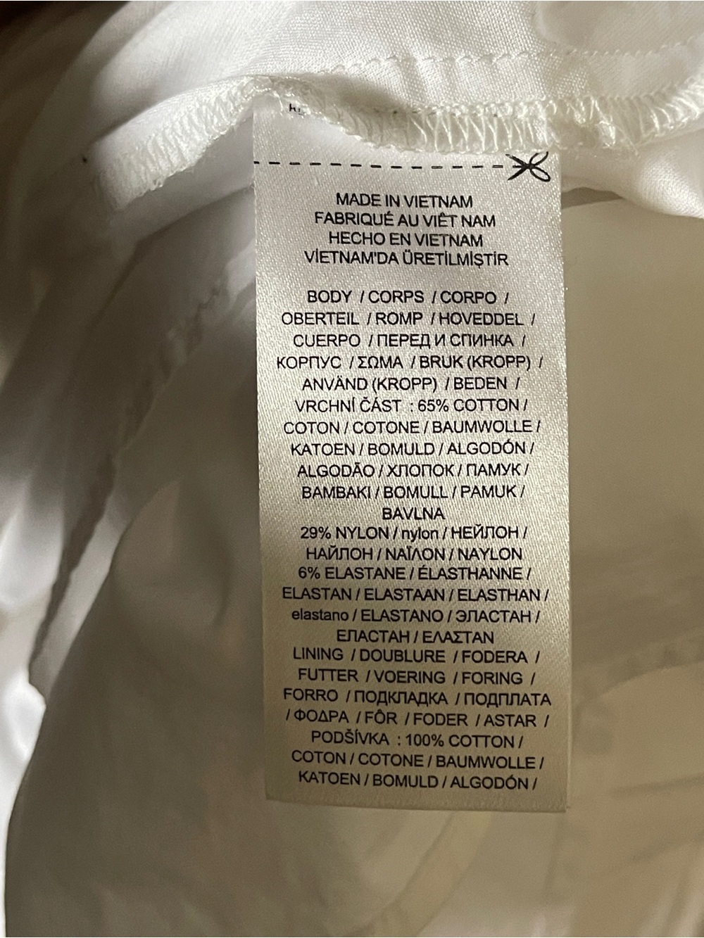 Lauren Ralph Lauren Twist Front Cotton Blend White Shirtdress Size 10 - Picture 9 of 10